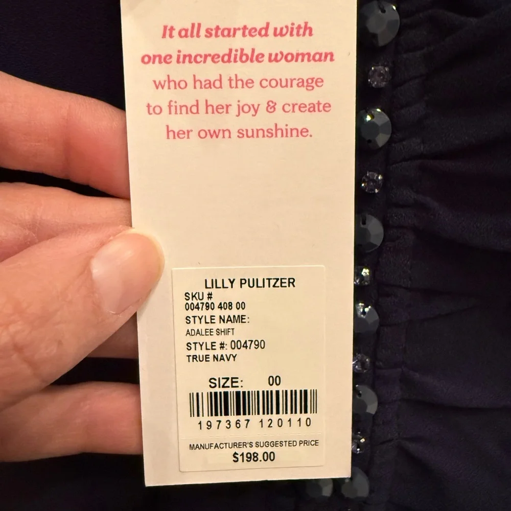 Lilly Pulitzer True Navy Adalee Shift Dress - Picture 2 of 5